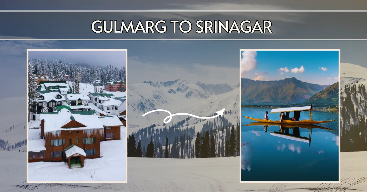 Gulmarg to Srinagar