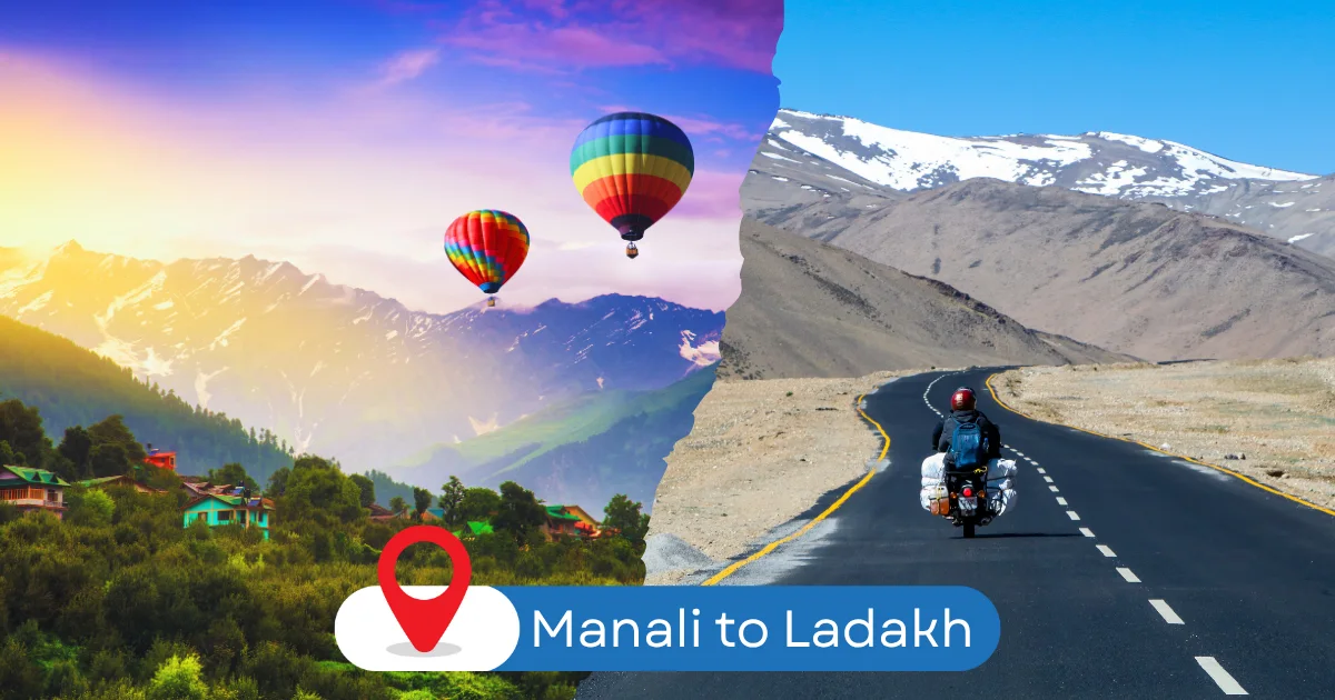 distance from manali to ladakh